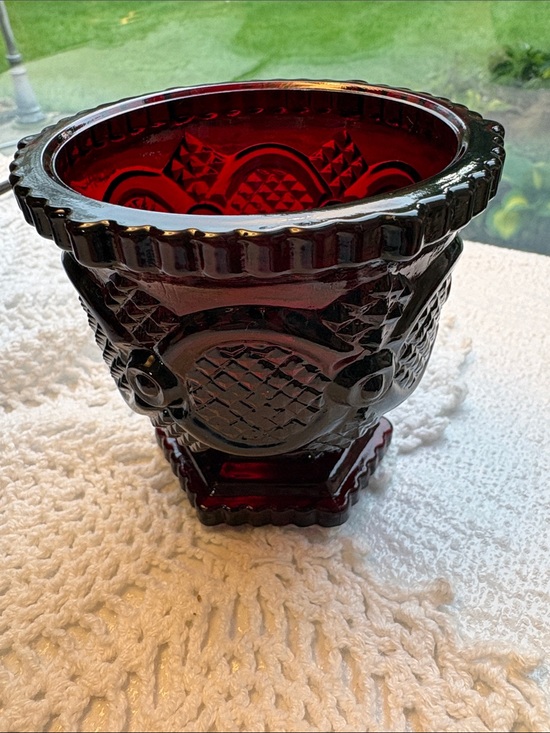 Avon Other - Avon 1876 Cape Cod rub red glass sugar bowl
